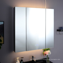 2021 Foshan Factory Direct Sale Stainless Steel Bathroom Mirror Cabinet Medicine Cabinet With LED Light  YMT-Y80